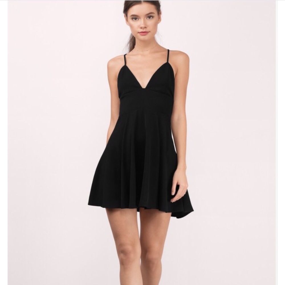 TOBI All Around Skater Dress - Black NWT